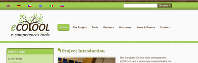 eCOTOOL home page screenshot